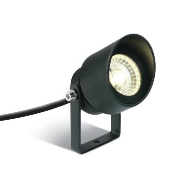 ONE Light Garden Round Spots - grondspot op piek - Ø 6,7 x 11 cm - 5W LED incl. - IP65 - antraciet