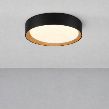 Nova Luce Stake - plafondlamp - Ø 35 x 7 cm - 30W dimbare LED incl. - zandzwart