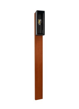 Lichtkoning Padoek Dukan - tuinpaal - 13,4 x 8,8 x 90 cm + 40 cm voet - IP65 - zwart en padoek