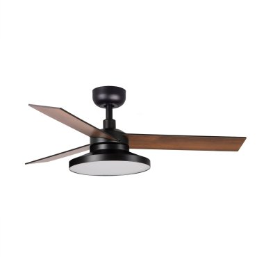 Faro Rudder Tak 3 S - plafondventilator met licht - Ø 106 cm - mat zwart - 4000K