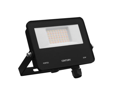 Century Italia Porteo CCT - verstraler - 16,2 x 3,6 x 14,4 cm - 30W LED incl. - instelbare lichtkleur - IP65 - zwart