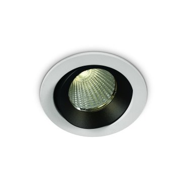 ONE Light COB Dark Light Range - inbouwspot - Ø 85 mm, Ø 72 mm inbouwmaat - 12W dimbare LED incl. - IP65 - wit