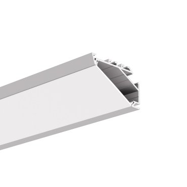 Klus Kopro-30 -  hoek ledprofiel 30 graden lichthoek - 2,72 x 4,46 cm - geanodiseerd zilver