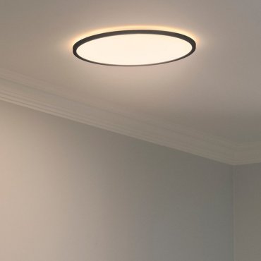 Nordlux Oja - plafondverlichting - Ø 42,4 x 2,3 cm - 19W LED incl. (3000K/4000K) - zwart