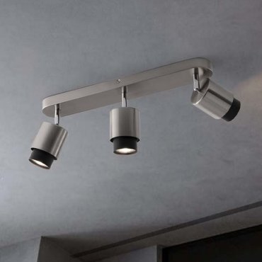 Nova Luce Ison - opbouwspot 3L - 58 x 17 x 14 cm - satijn nickel