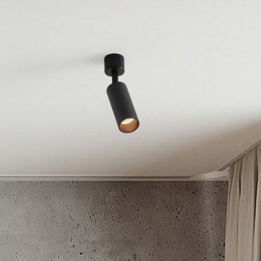 Nova Luce Comet - plafondlamp - Ø 4 x 17 cm - zandzwart