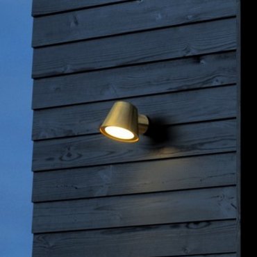 Nordlux Aleria - buiten wandverlichting - 14,7 x 11,5 x 11,3 cm - IP44 - messing