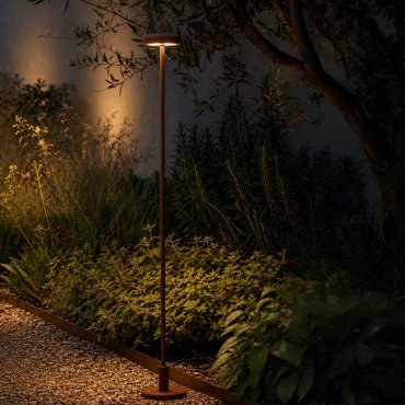 VK Lighting Jade - tuinpaal - Ø 7 x 83,4 cm - 1W LED incl. - IP65 - roestbruin