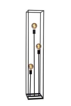 Lichtkoning Achille - staanlamp - 25 x 25 x 140 cm - zwart