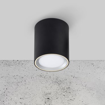 Nordlux Fallon Long - opbouwspot 1L - Ø 10 cm - 4 stappen Moodmaker functie - 5,5W dimbare LED incl. - zwart