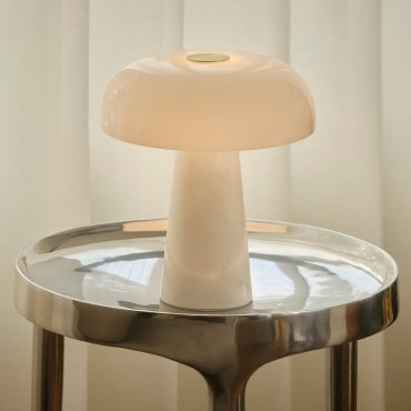 Design for the People Glossy Mini - tafellamp - Ø 22,3 x 24,3 cm - wit