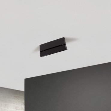 Nova Luce Pad - plafondlamp - 27,5 x 4 x 12,2 cm - 15W LED incl. - zwart