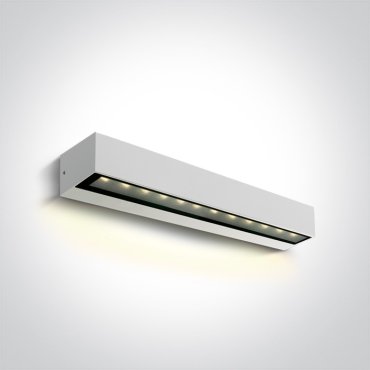 ONE Light Linear Outdoor Series Simple Sided - wandlamp - 38 x 7,6 x 6,6 cm - 9W LED incl. - IP65 - wit