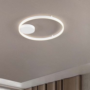Nova Luce Hedra - plafondlamp - Ø 60 x 5 cm - 60W dimbare LED incl. - zandwit