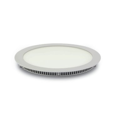 ONE Light Round Recessed Panels Die Cast - inbouw plafondverlichting - Ø 29,5 x 2,2 cm - 30W LED incl. - IP40 - wit - warm witte lichtkleur