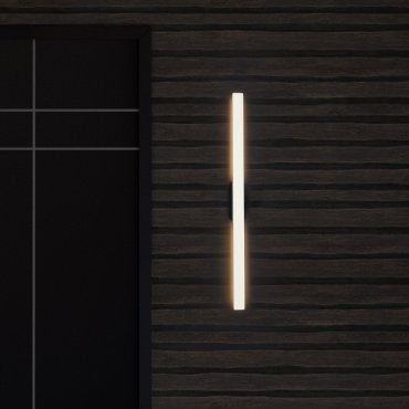 Nova Luce Aneth - buiten wandverlichting - 5,3 x 104 x 9 cm - 20W LED incl. - IP65 - zandwit