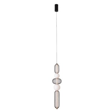 Maxlight Bora - hanglamp - Ø 22 x 240 cm - 28W LED incl. - zwart en goud
