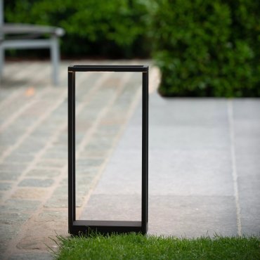 Lucide Narvik - sokkellamp - 23 x 8,6 x 50 cm - 9,2W LED incl. - IP65 - zwart