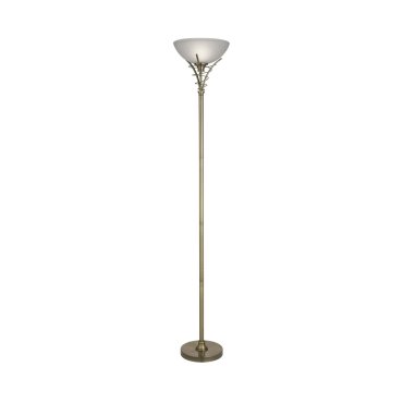Searchlight Linea - staanlamp - Ø 26 x 179 cm - antiek messing