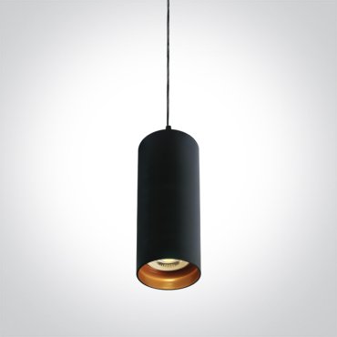 ONE Light Cylinder - hanglamp - Ø 6,8 x 146,5 cm - zwart