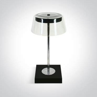 ONE Light Portable Table Lights - oplaadbare tafellamp - Ø 13,8 x 27 cm - 2,5W dimbare LED incl. - IP65 - zwart