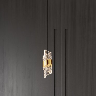 Nova Luce Seneca - hanglamp - Ø 13 x 150 cm - 9W LED incl. - goud en zwart