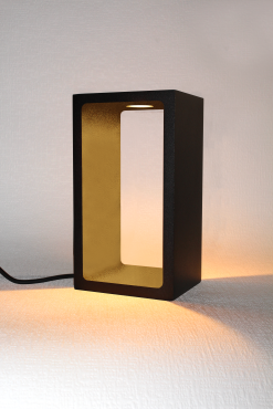 Artdelight Corridor - tafellamp - 18,2 x 10 x 8 cm - 3 stappen dimmer - 6W LED incl. - IP40 - zwart