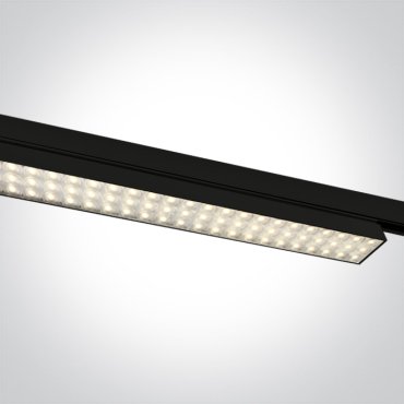 ONE Light High Power Linear - track light - 3-fase railsysteem - 115 x 4 x 6,4 cm - instelbare lichtsterkte 40W/50W/60W LED incl. - zwart - instelbare lichtkleur