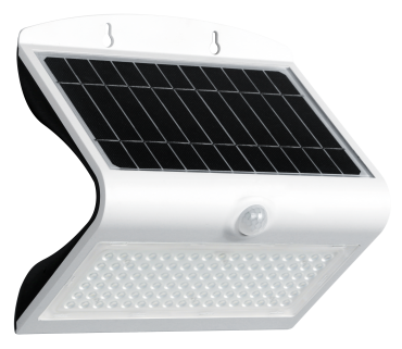 Century Italia Arcadia 6.8 - buiten wandlamp op zonne-energie met sensor - 23,2 x 22 x 12,1 cm - 8W LED incl. - IP65 - wit