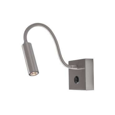 Nova Luce Madison - wandlamp met schakelaar - 8 x 8 x 32 cm - 3W LED incl. - chroom