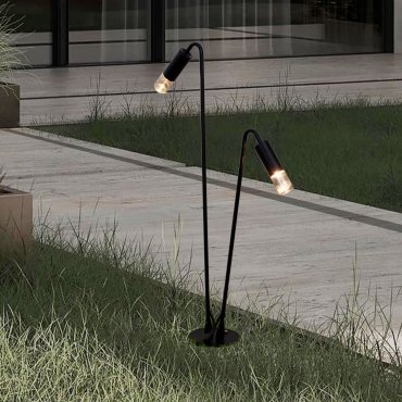 Nova Luce Aether - tuinpaal - Ø 15 x 80 x 52 cm - 10W LED incl. - IP65 - donker antraciet