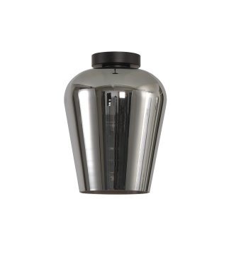 Artdelight Tombo - plafondverlichting - Ø 23 x 27 cm - titan