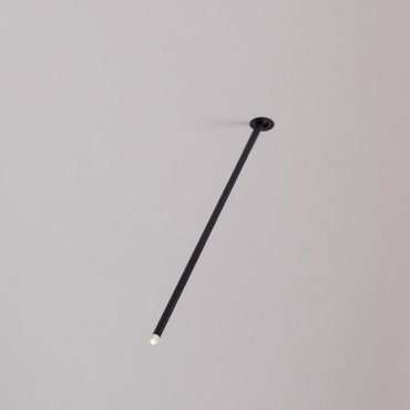 Nova Luce Stilvi - plafondlamp - Ø 5 x 64 cm - 4W LED incl. - zandzwart