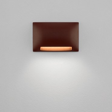 Nova Luce Sub - buiten wandverlichting - 13,5 x 8,5 x 3,5 cm - 5W LED incl. - IP65 - corten