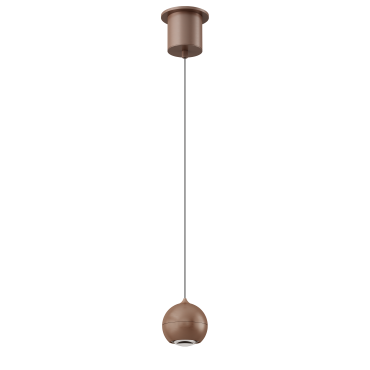 Artdelight Miami - hanglamp - Ø 10 x 218 cm - 10,8W dimbare LED incl. - brons geborsteld