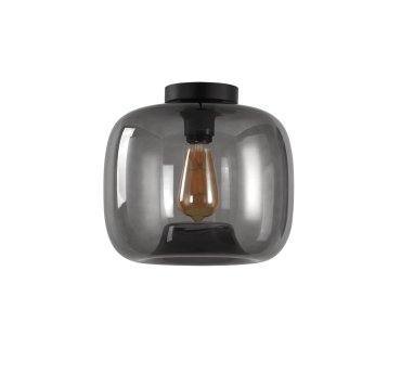 Artdelight Preston - plafondverlichting - Ø 28 x 26 cm - gerookt