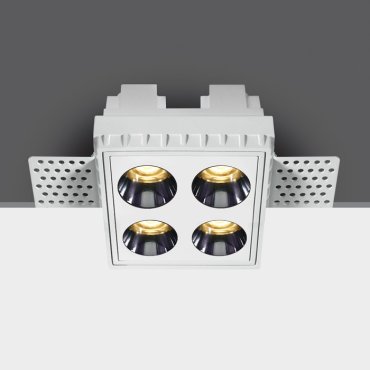 ONE Light Trimless Mirror Range - inbouwspot - 70 x 70 mm, 72 x 72 mm inbouwmaat  - 10W LED incl. - wit