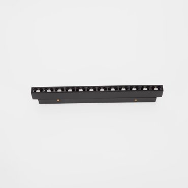Nova Luce Ultra Slim - rail armatuur - 19,5 x 3,4 cm - 12W DALI dimbare LED incl. - warm witte lichtkleur - zwart