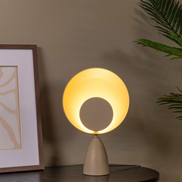 Lucide Castamar - tafellamp - 25,5 x 9,8 x 40 cm - 3W LED incl. - taupe