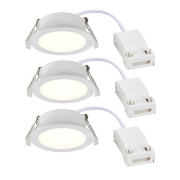 Nordlux Olea 3-Kit - inbouwspot - Ø 85 mm, Ø 68 mm inbouwmaat - 4,4W LED incl. - IP65 - wit