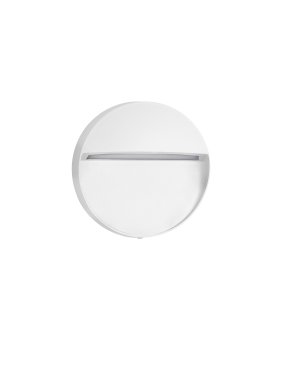 Nova Luce Nectar - buiten wandverlichting - Ø 12 x 2,8 cm - 3W LED incl. - IP65 - zandwit