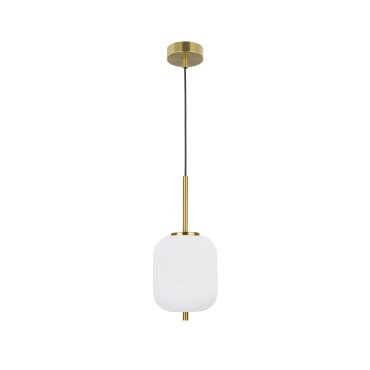 Nova Luce Lato - hanglamp - Ø 16,5 x 120 cm - antiek messing