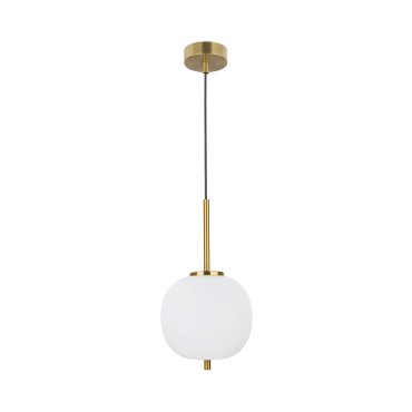 Nova Luce Lato - hanglamp - Ø 18,5 x 120 cm - antiek messing