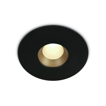 ONE Light COB Range- inbouwspot - Ø 88 mm, Ø 75 mm inbouwmaat - 8W LED incl. - IP54 - zwart