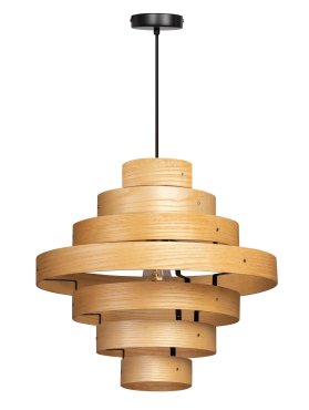 ETH Oaknut - hanglamp - Ø 50 x 185 cm - bruin