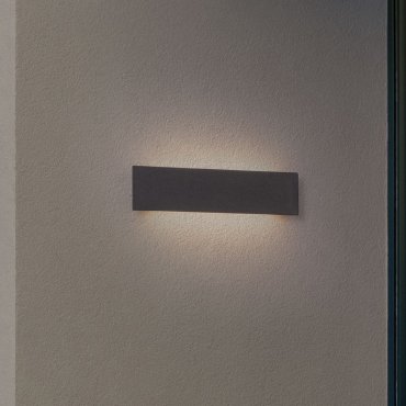 Nova Luce Luna - buiten wandverlichting - 40 x 10 x 4,5 cm - 11W LED incl. - IP65 - zwart
