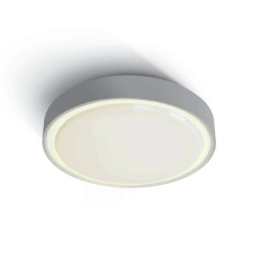 ONE Light E27 Plafo Outdoor - buiten plafondverlichting - Ø 30 x 9,3 cm - IP65 - grijs