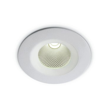 ONE Light COB Downlight Range - inbouwspot - Ø 95 mm, Ø 75 mm inbouwmaat - 7W LED incl. - wit - warm witte lichtkleur