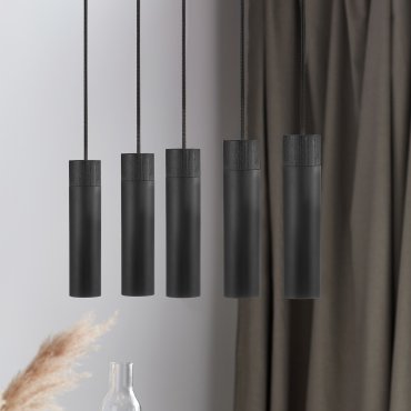 Nordlux Tilo - hanglamp - 80,6 x 6 x 224,6 cm - zwart