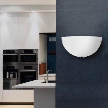 Nova Luce Anco - wandverlichting - 30 x 7,5 x 16 cm - wit en chroom